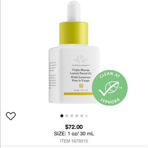 Drunk Elephant Virgin Marula Facial Oil, New!
